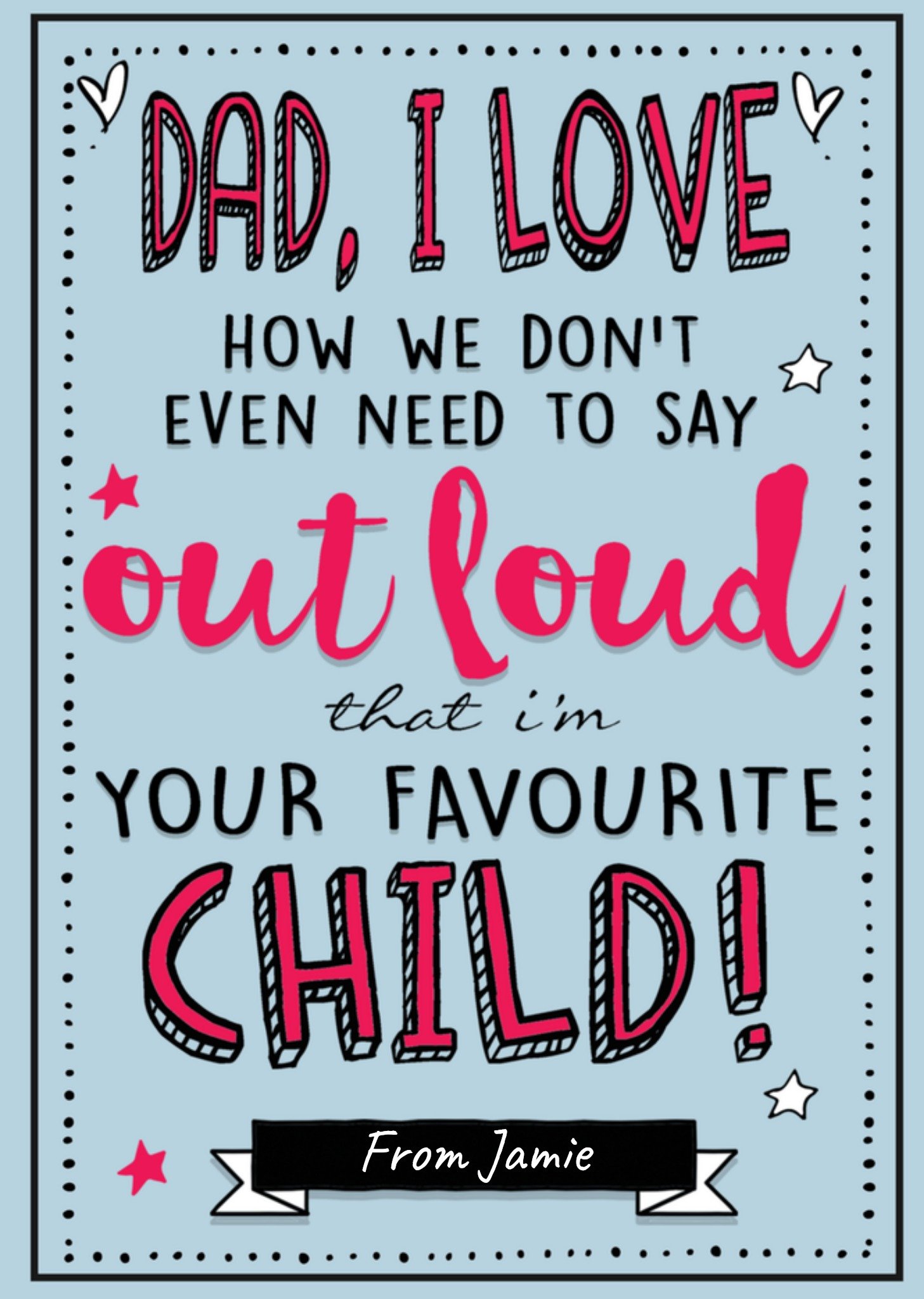 The dogs doo dahs Vaderdagkaart met naam Kaart The dogs doo-dahs