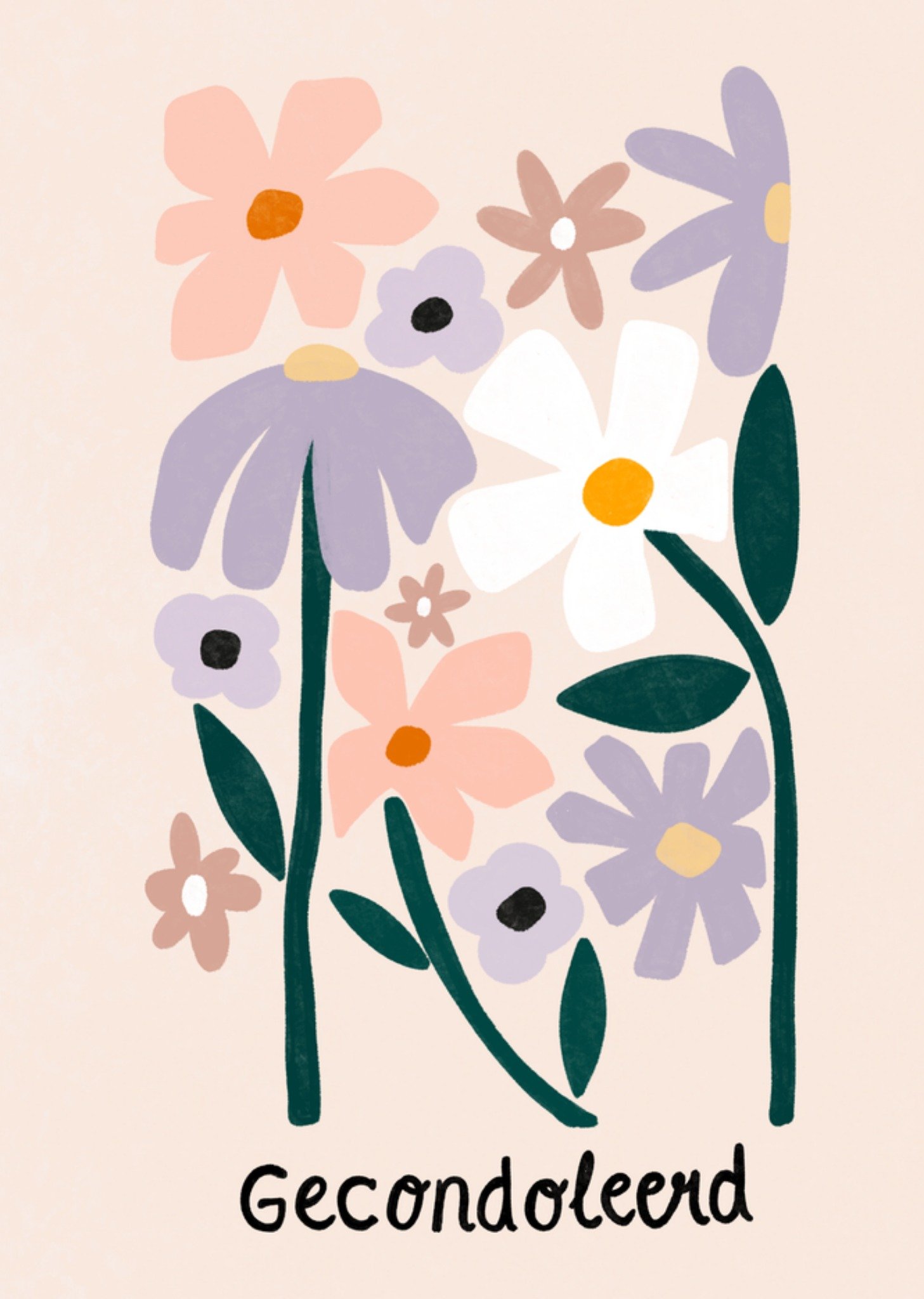 Greetz Condoleance Bloemen Standard Card