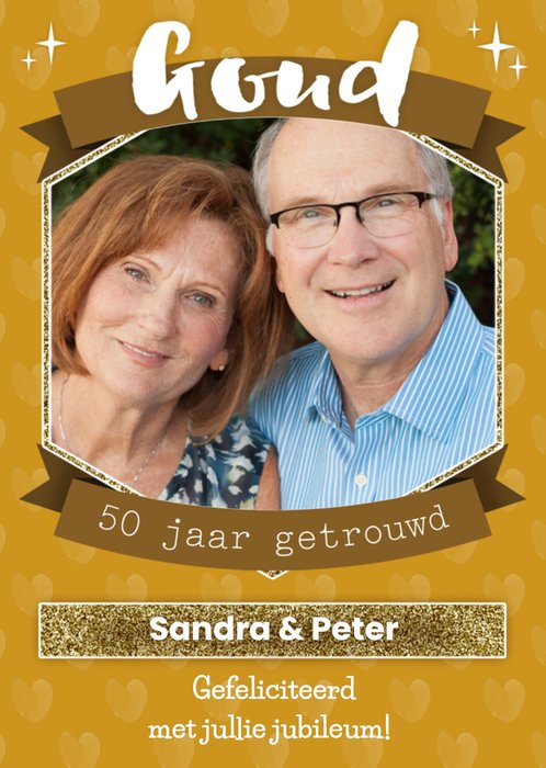 Greetz | Huwelijksjubileum | fotokaart met naam