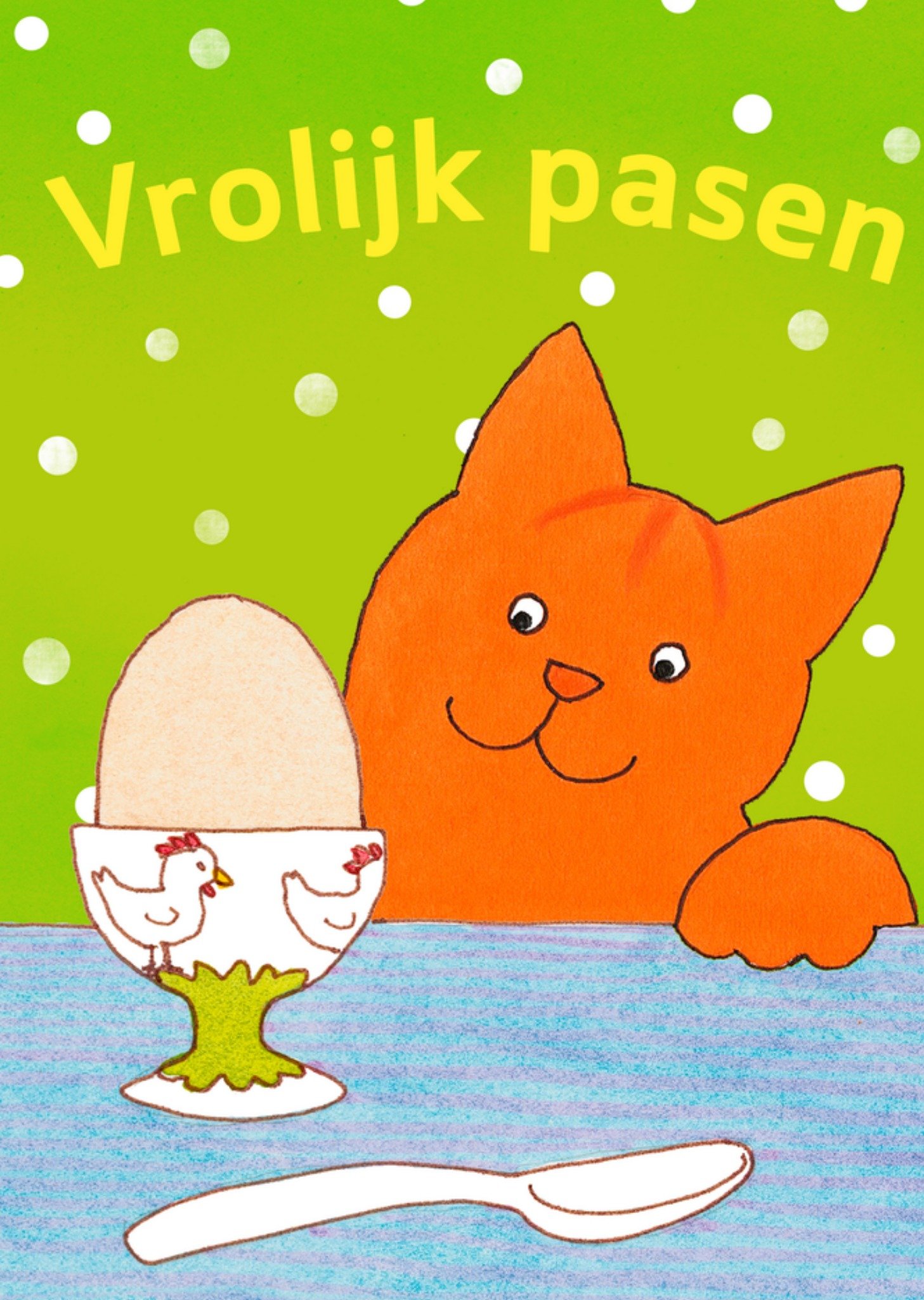 Paaskaart illustratie Kaart Dikkie Dik
