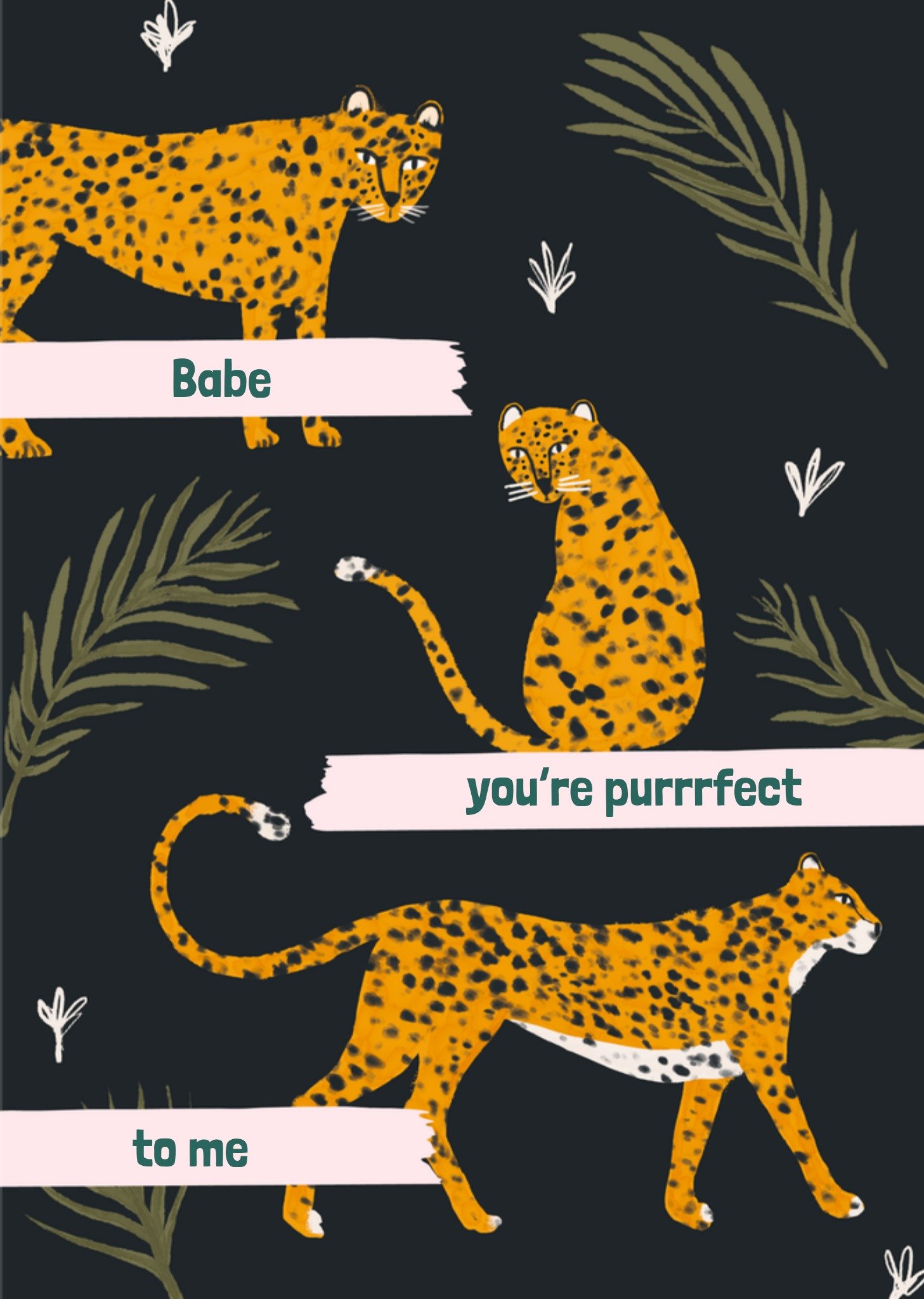 Valentijnskaart Jachtluipaard Kaart Greetz