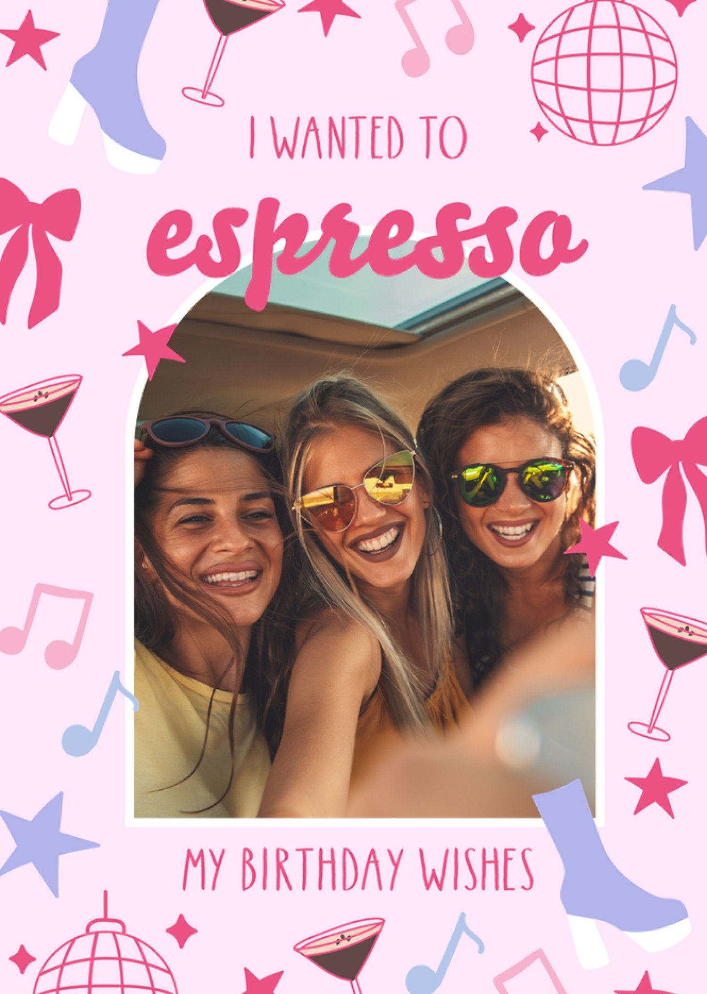 Verjaardagskaart Espresso my birthday wishes Greetz