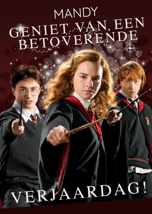 Harry Potter | Verjaardagskaart | Betoverende verjaardag