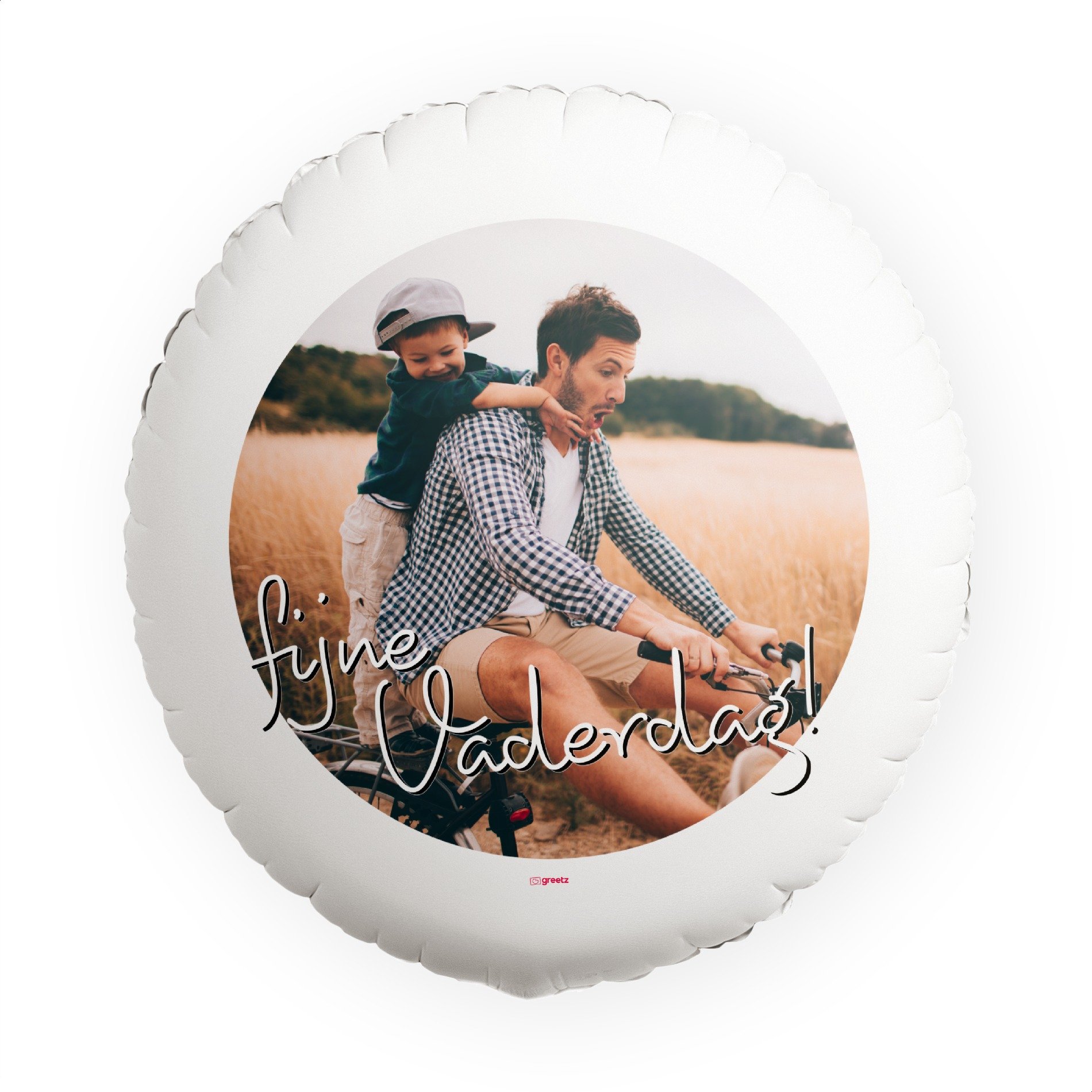 Ballon Fijne Vaderdag met eigen foto Greetz