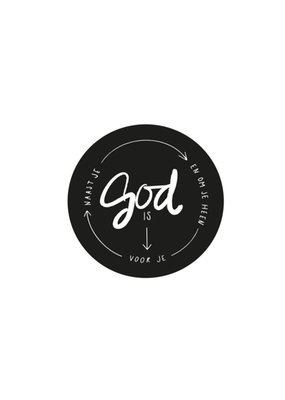 Dagelijksebroodkruimels | Bemoedigingskaart | god is voor je, naast je en om je heen