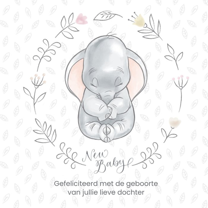 Disney | Geboortekaart | Dumbo | New baby
