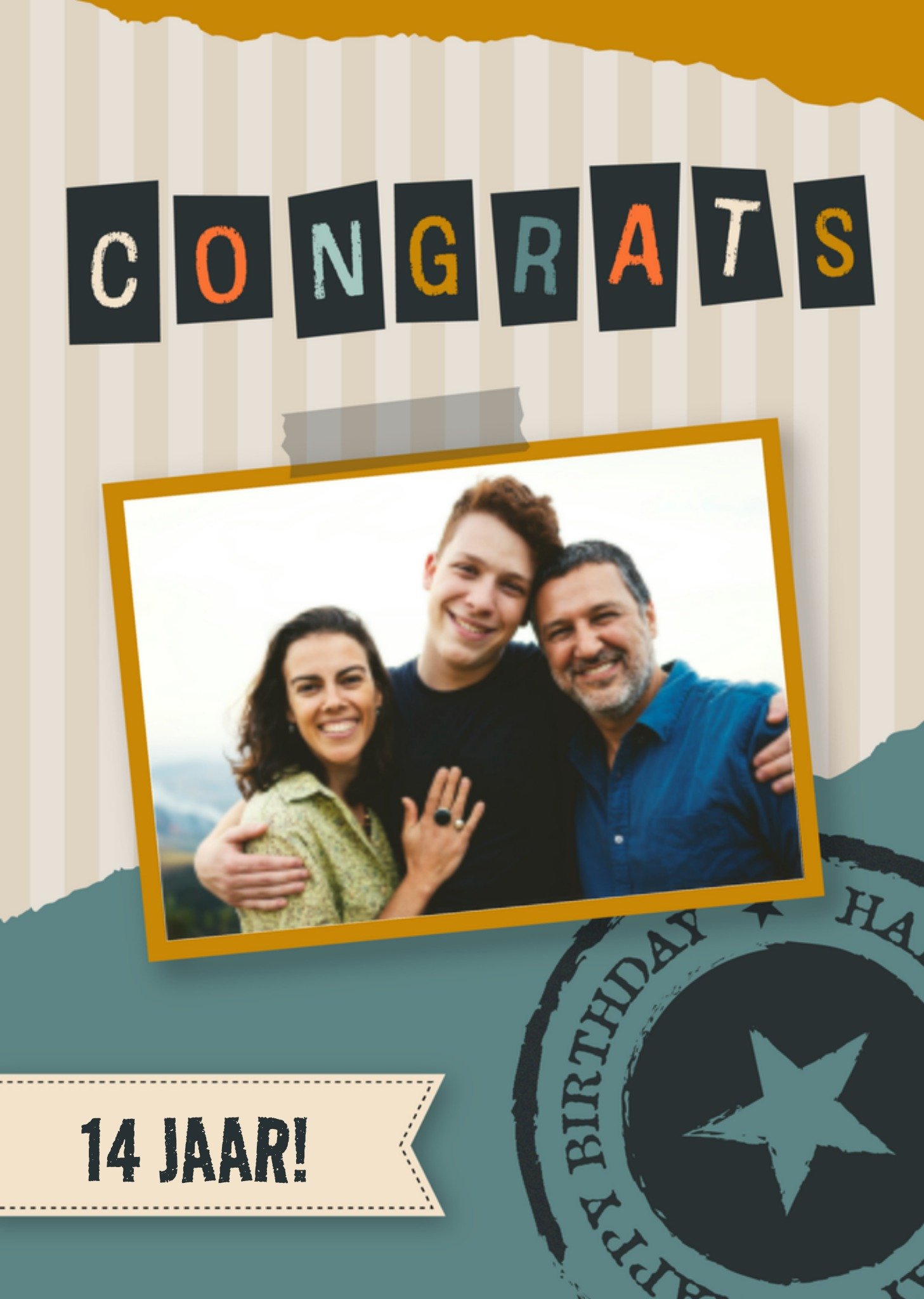 Verjaardagskaart Stoer Foto Kaart Greetz