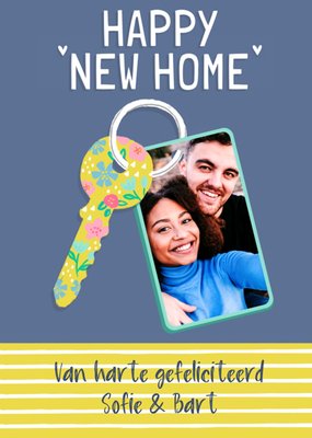 Greetz | Nieuwe woning kaart | Happy New Home | Aanpasbare foto enn tekst
