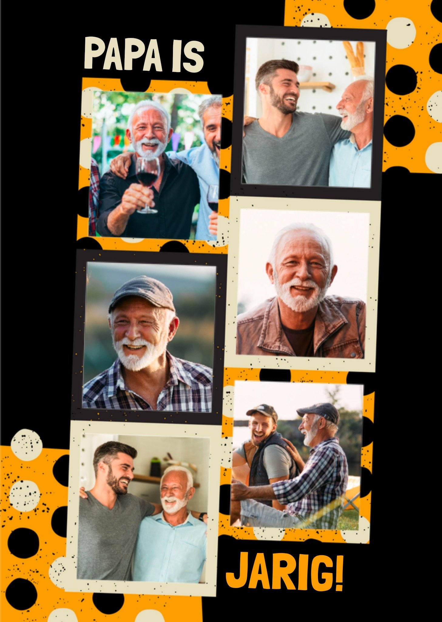 Greetz Verjaardagskaart Papa is jarig Met fotos Standard Card