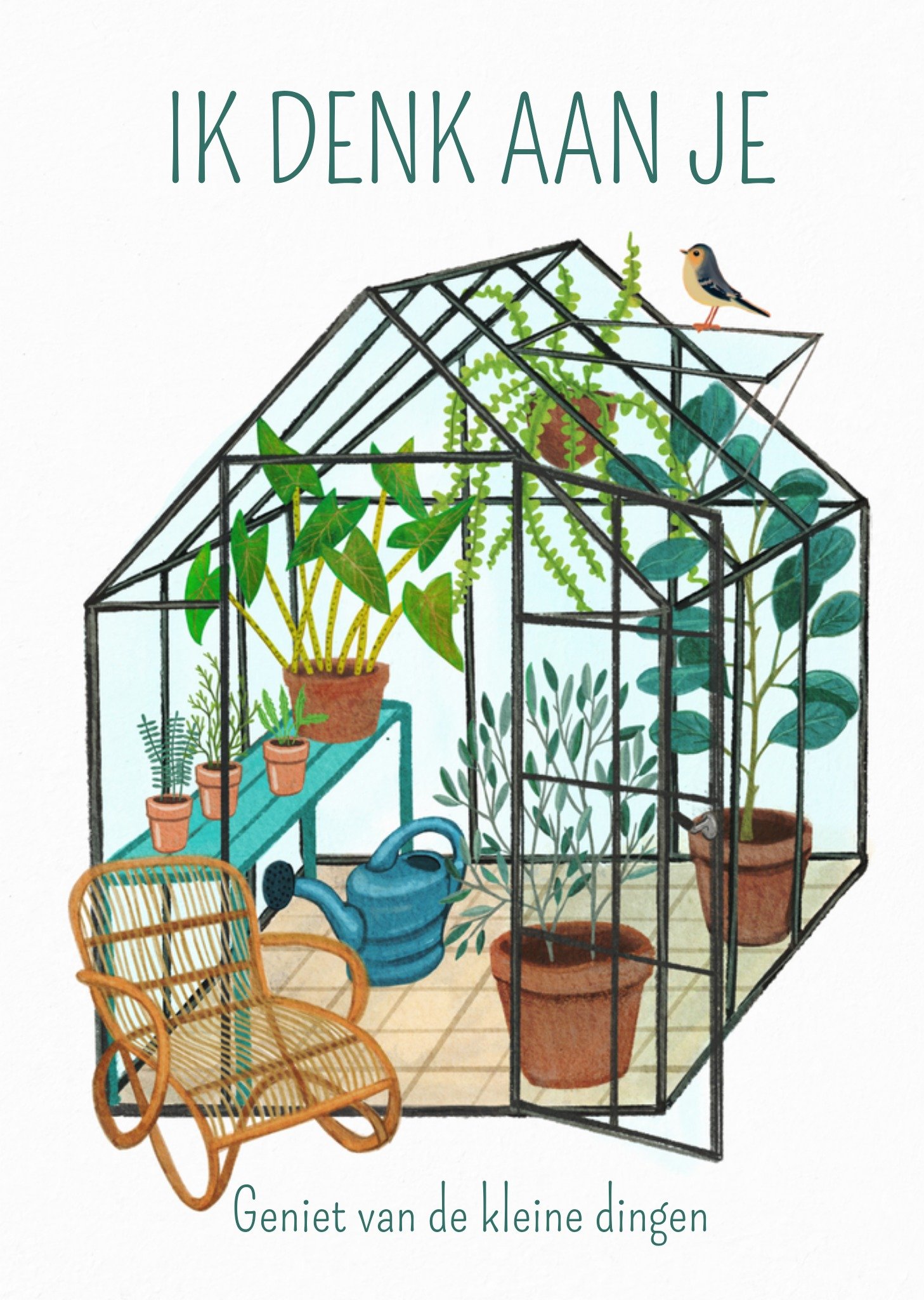 Denken aan kaart plantenkas Kaart Petit Konijn