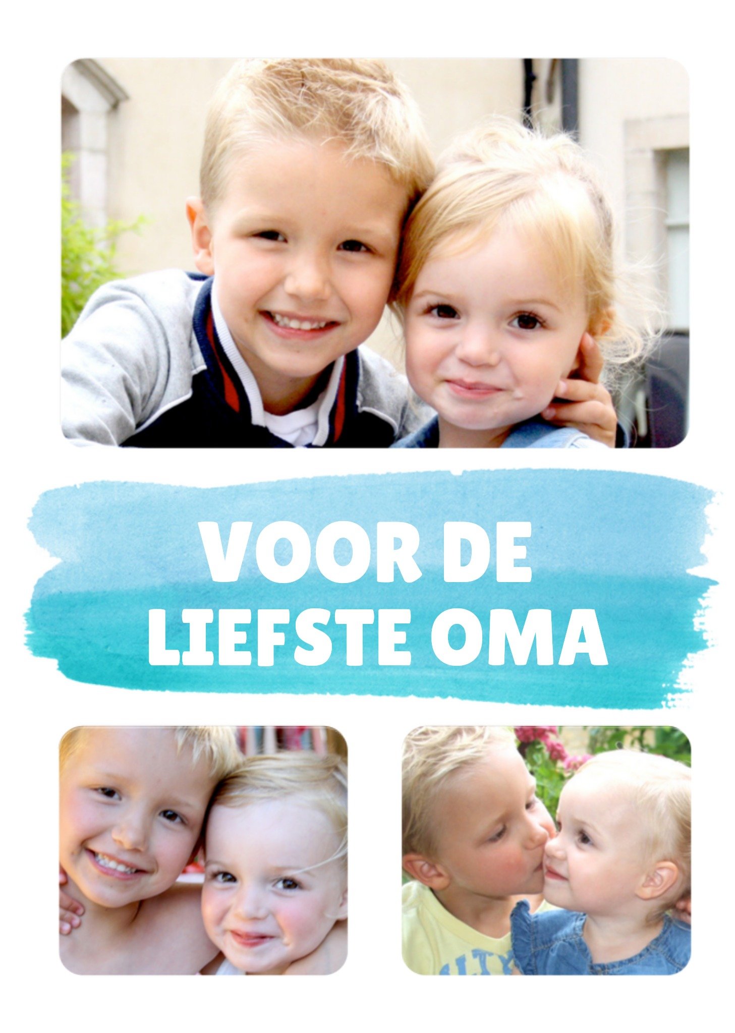 Greetz Opa en oma dag fotokaart Standard Card