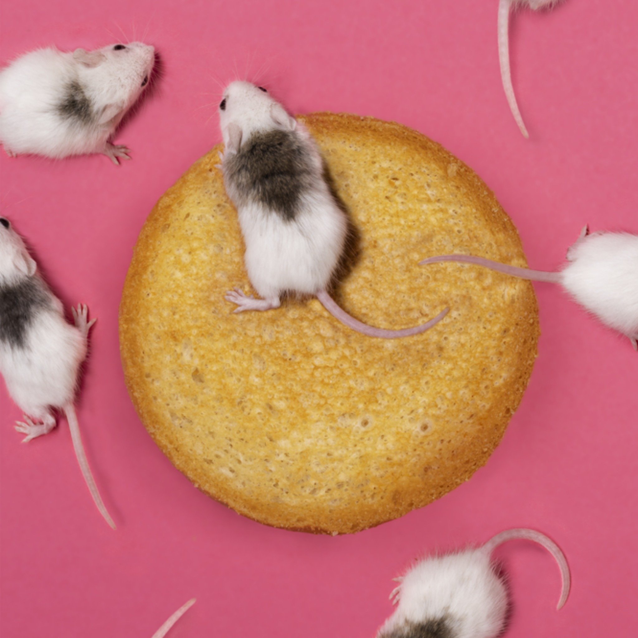 Geboortekaart Knaagdieren Meisje Vierkante Kaart Catchy Images