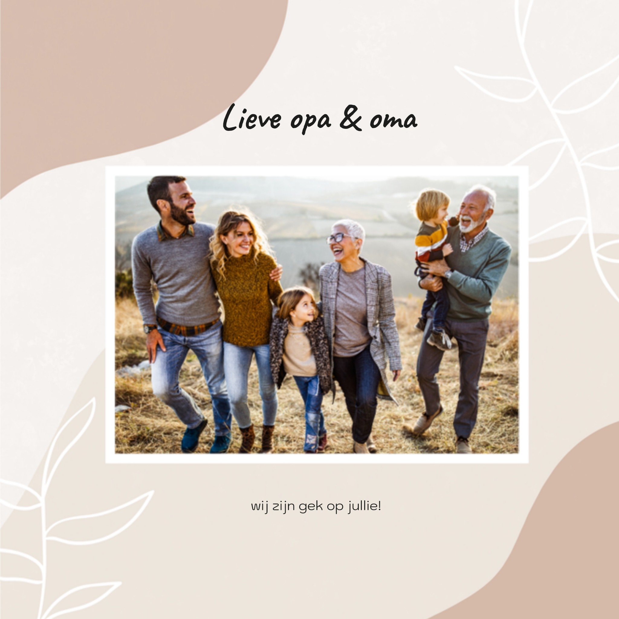 Valentijnskaart - Opa en Oma