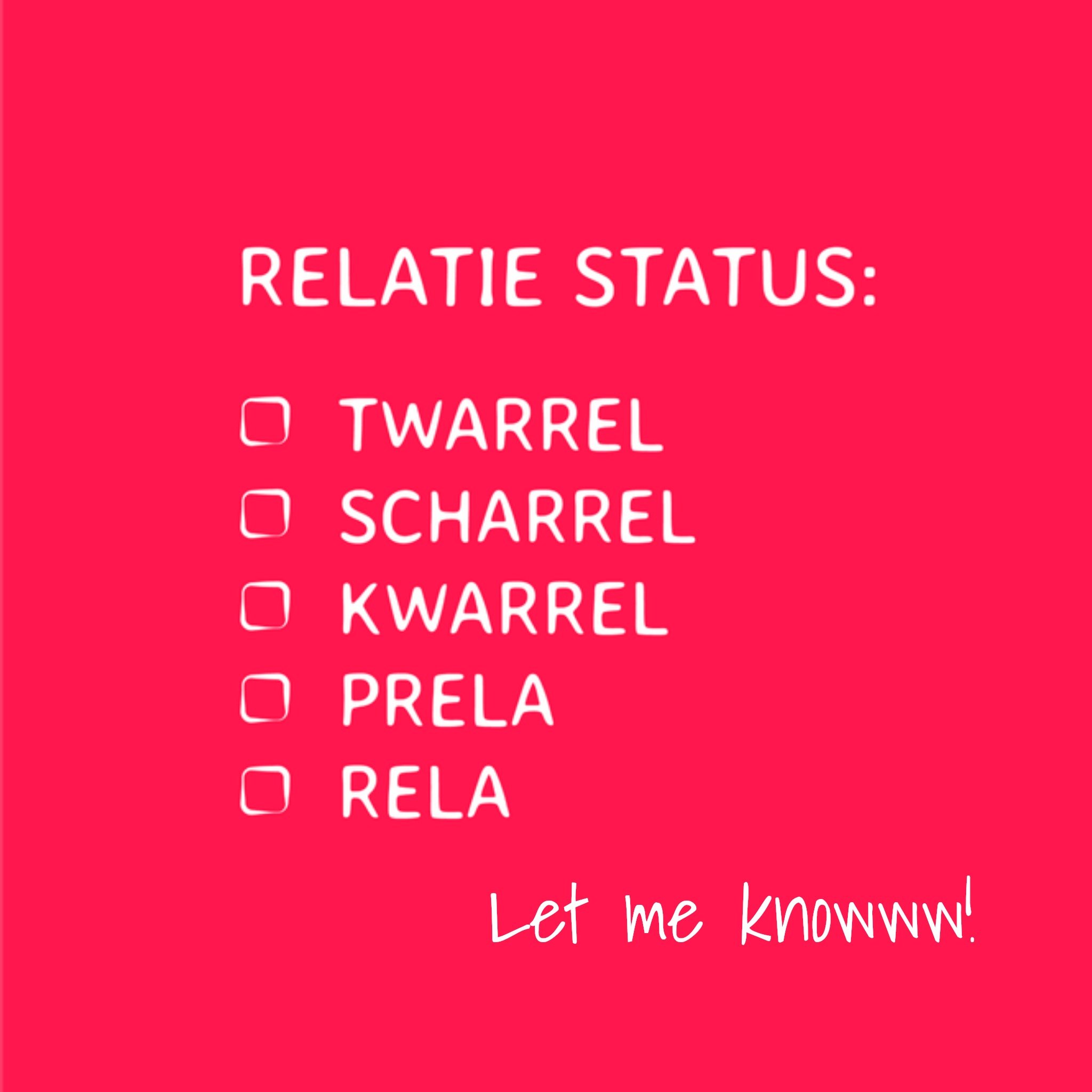 Greetz Valentijnskaart Relatie Status? Vierkant