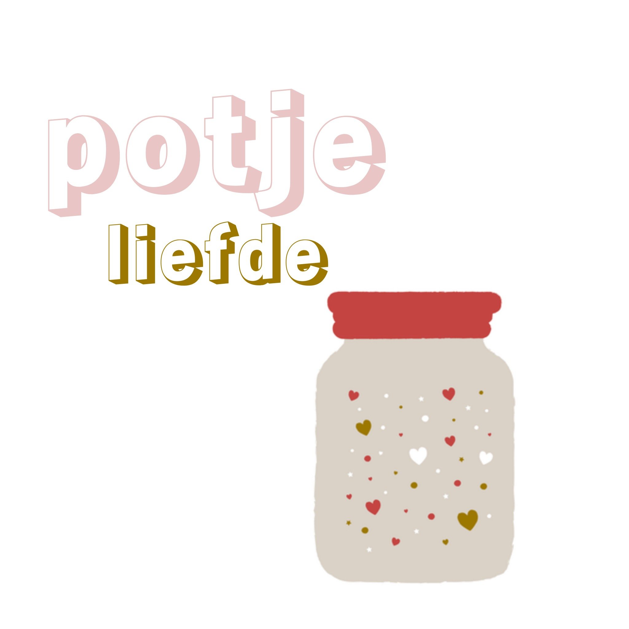 Greetz Valentijnskaart potje liefde Vierkant