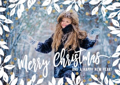 Luckz | Kerstkaart | fotokaart | bladeren