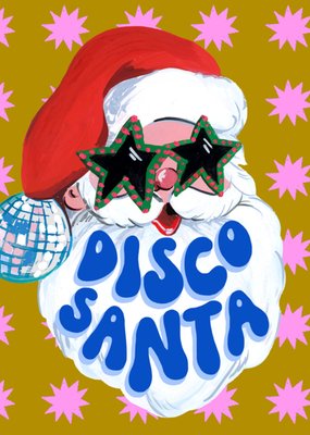 Eleanor Bowmer | Kerstkaart | Disco Santa