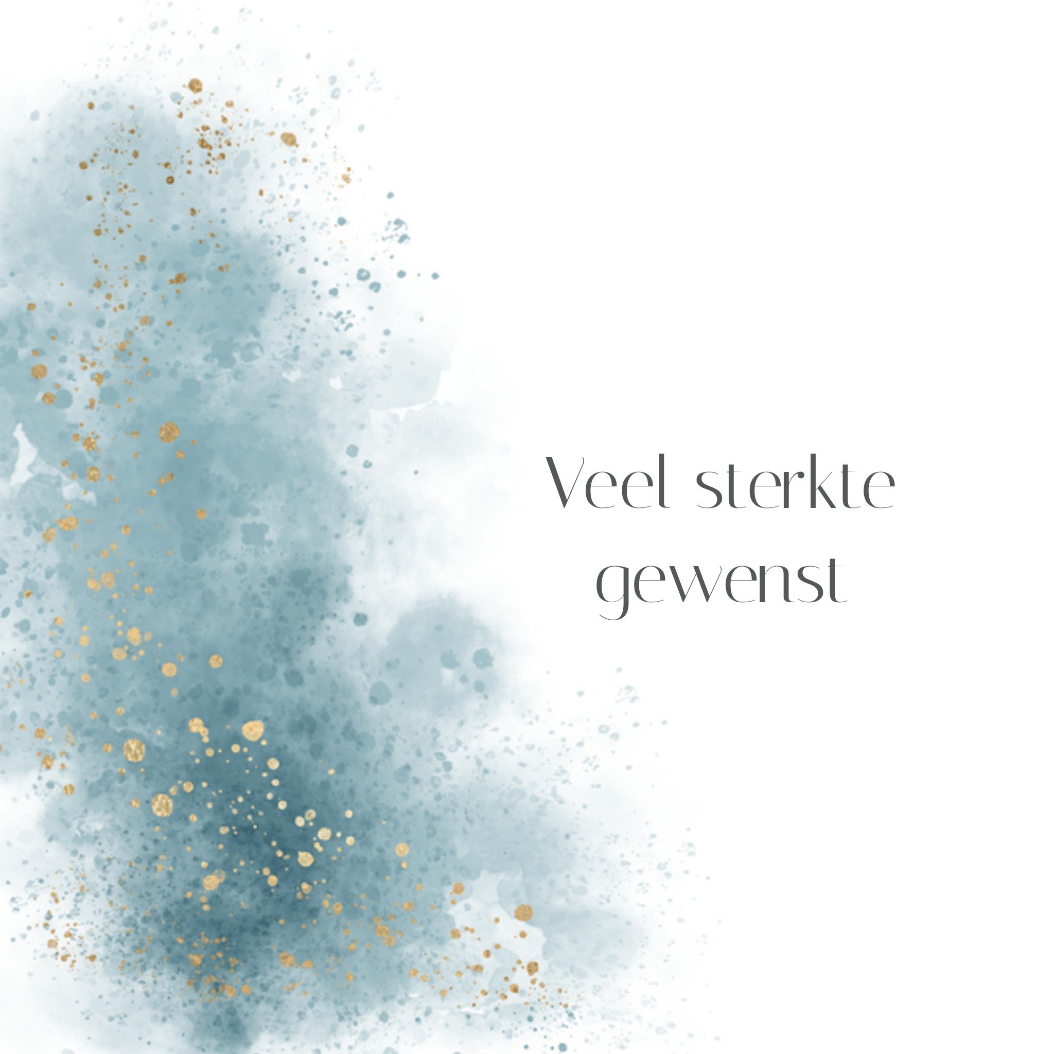 Greetz Sterkte kaart veel sterkte gewenst Vierkant