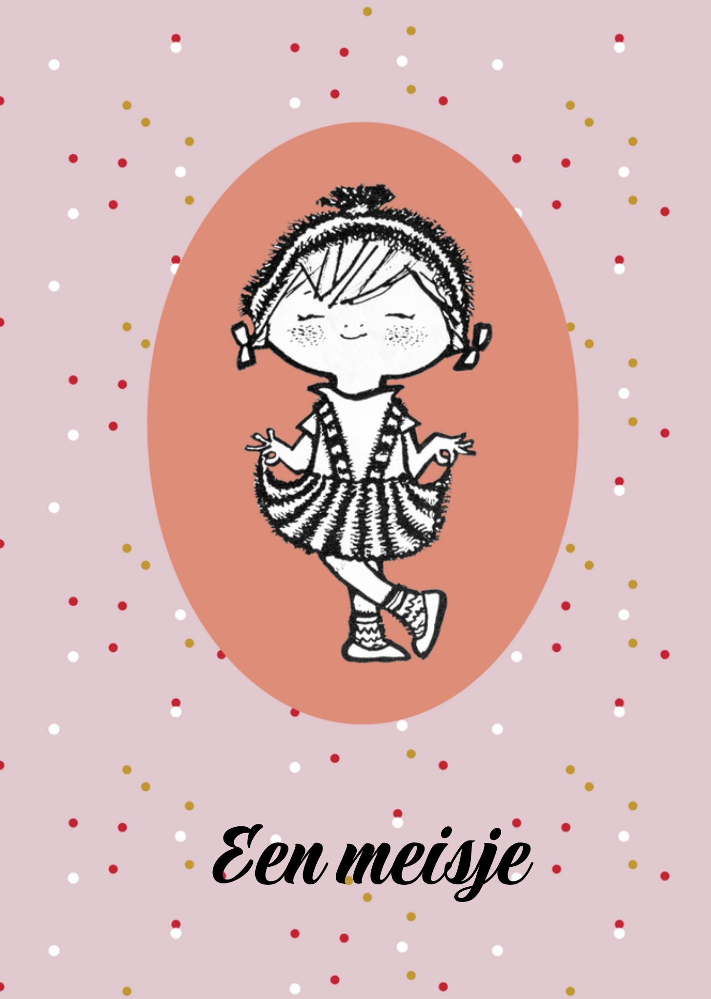 Geboortekaart meisje Kaart Fiep Westendorp