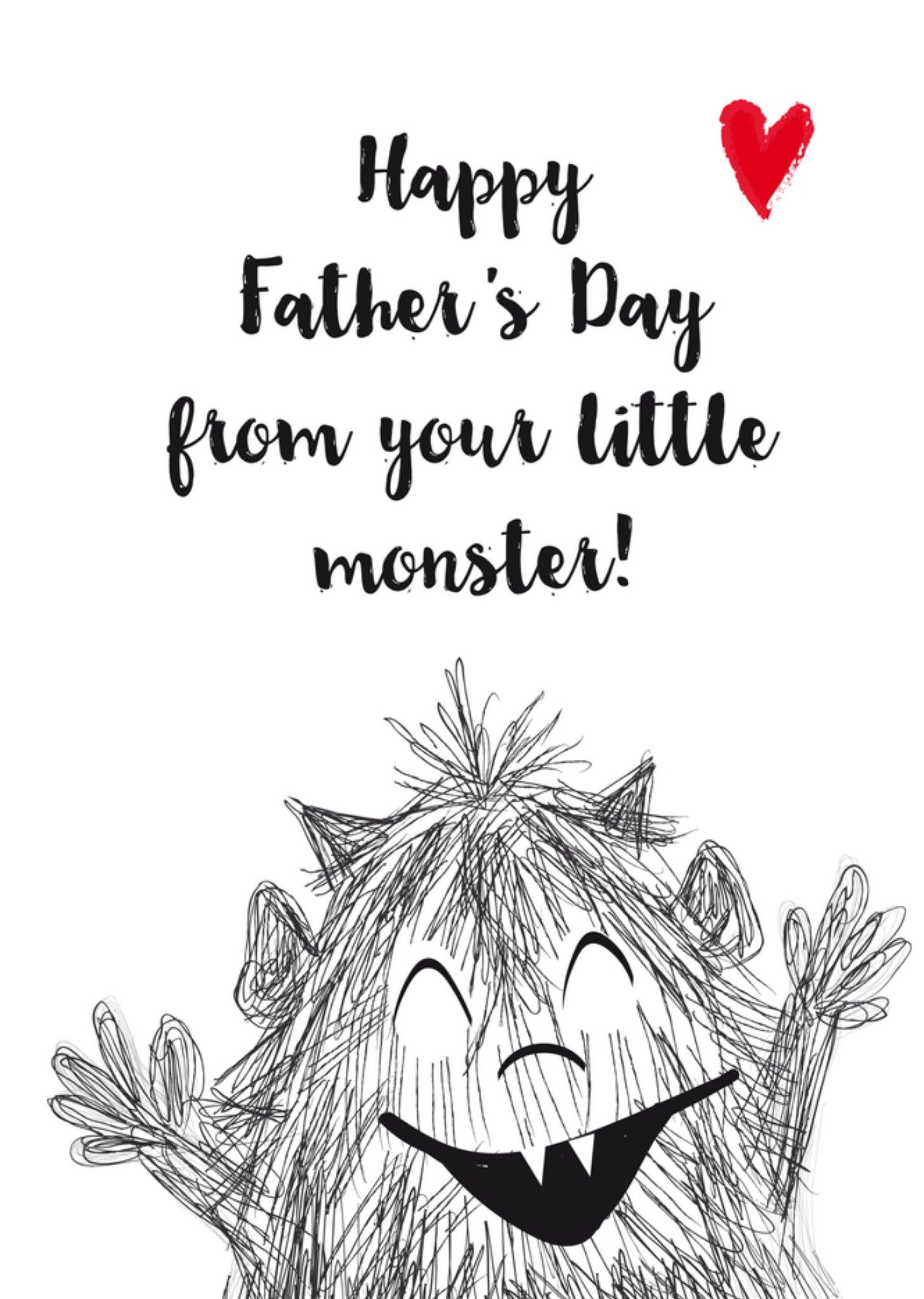 Vaderdagkaart monstertje Kaart Tsjip