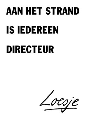 Loesje | Vakantiekaart | strand