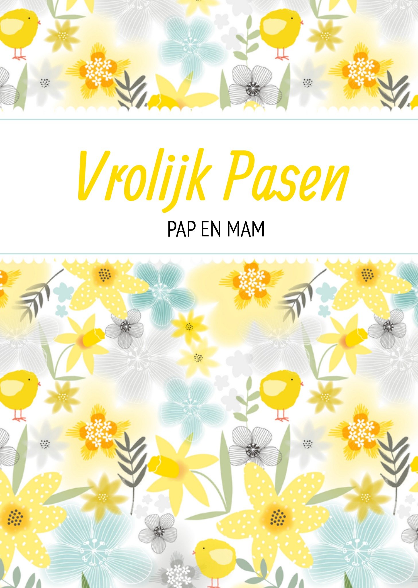 Paaskaart aanpasbare tekst Kaart TMS