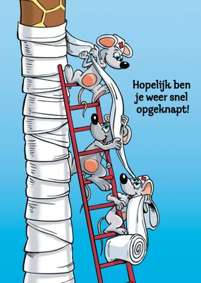 TMS | Beterschapskaart | Illustratie muizen ziekenboeg