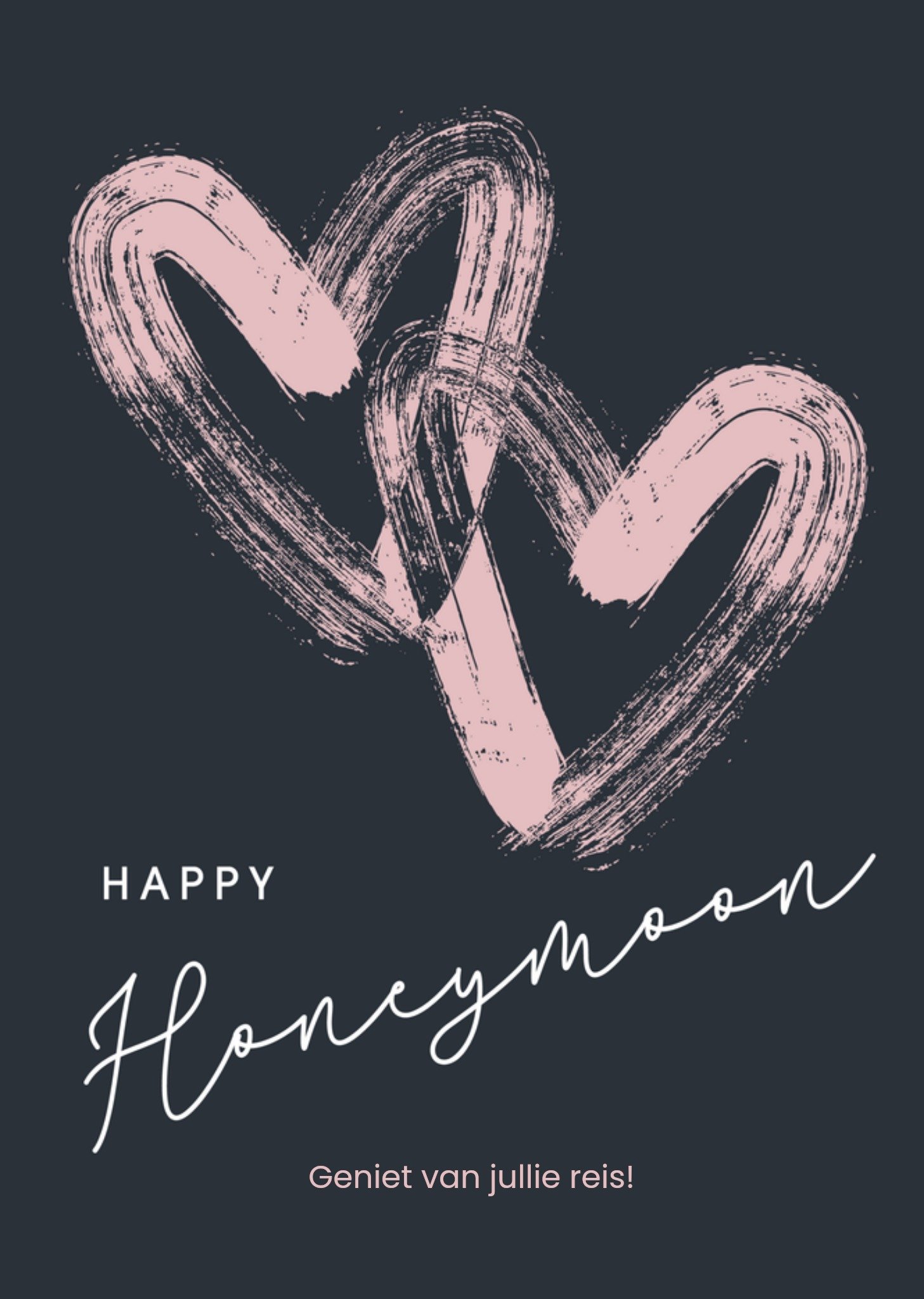 Huwelijkskaart Happy honeymoon Kaart Luckz