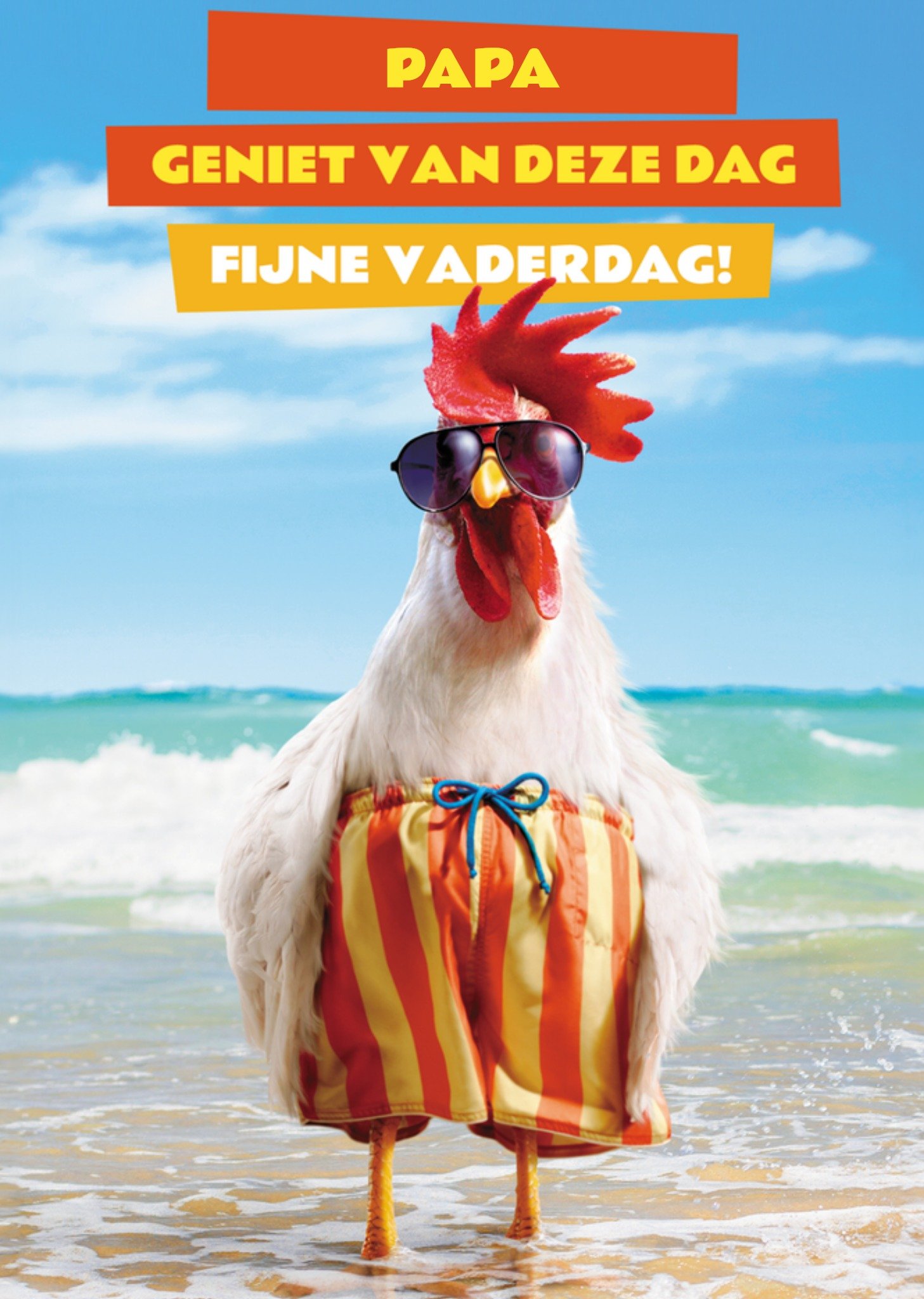 Vaderdagkaart Papa geniet van deze dag Aanpasbare tekst Kaart Avanti