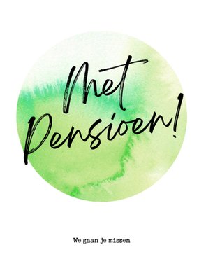 Bright Spot | Pensioen kaart | we gaan je missen