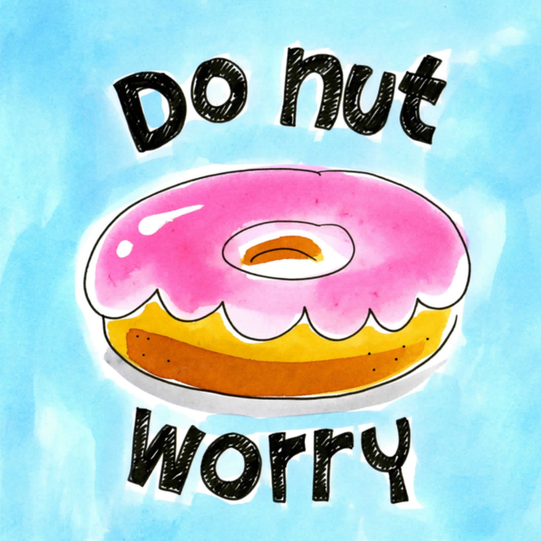 Succeskaart donut Vierkante Kaart Blond Amsterdam