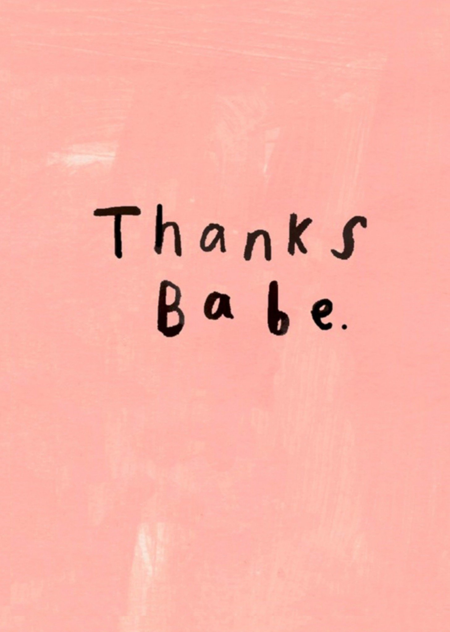 Sooshichacha Bedankkaart thanks babe Kaart Sooshichacha Limited