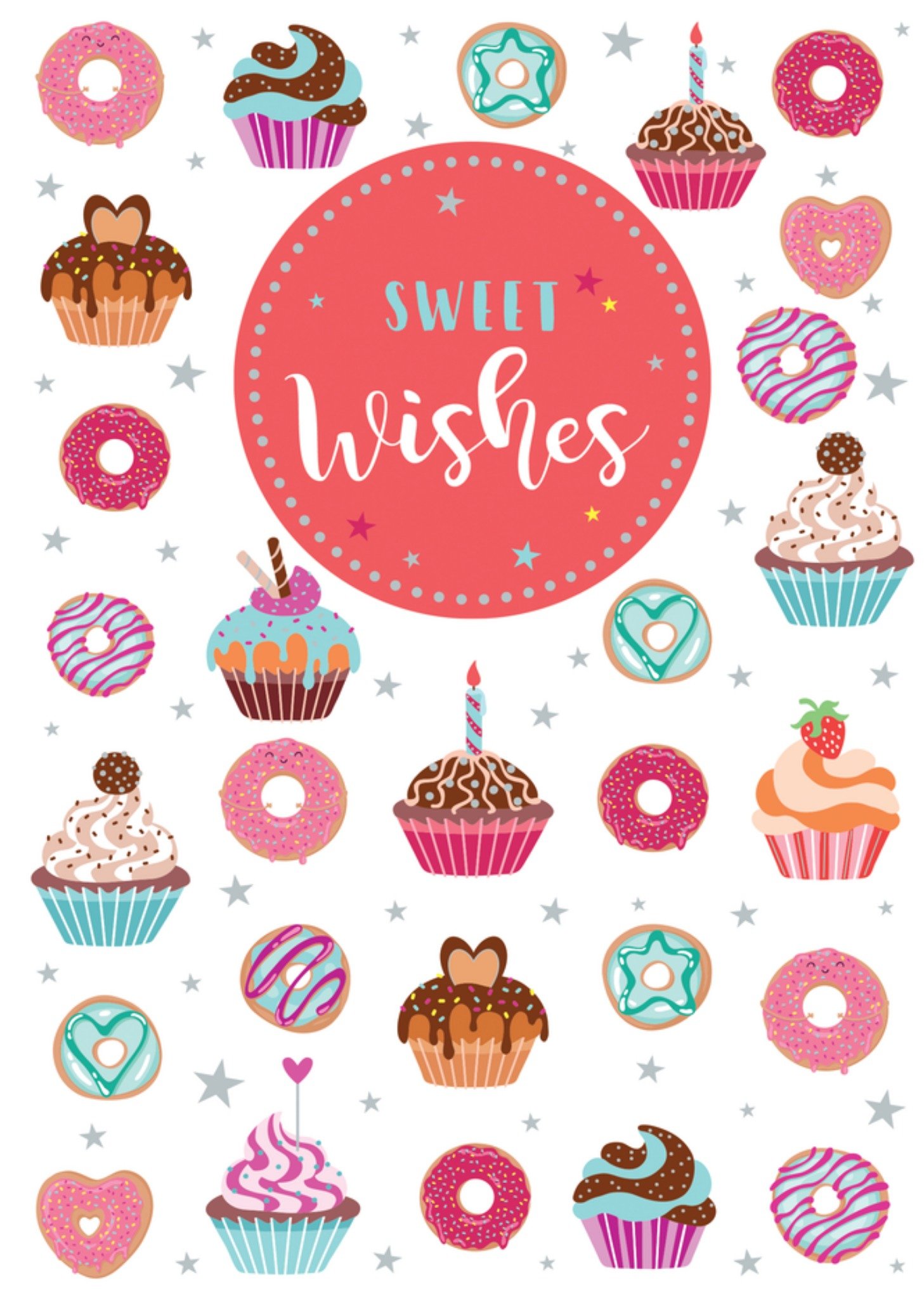 Verjaardagskaart Sweet Wishes Kaart TMS