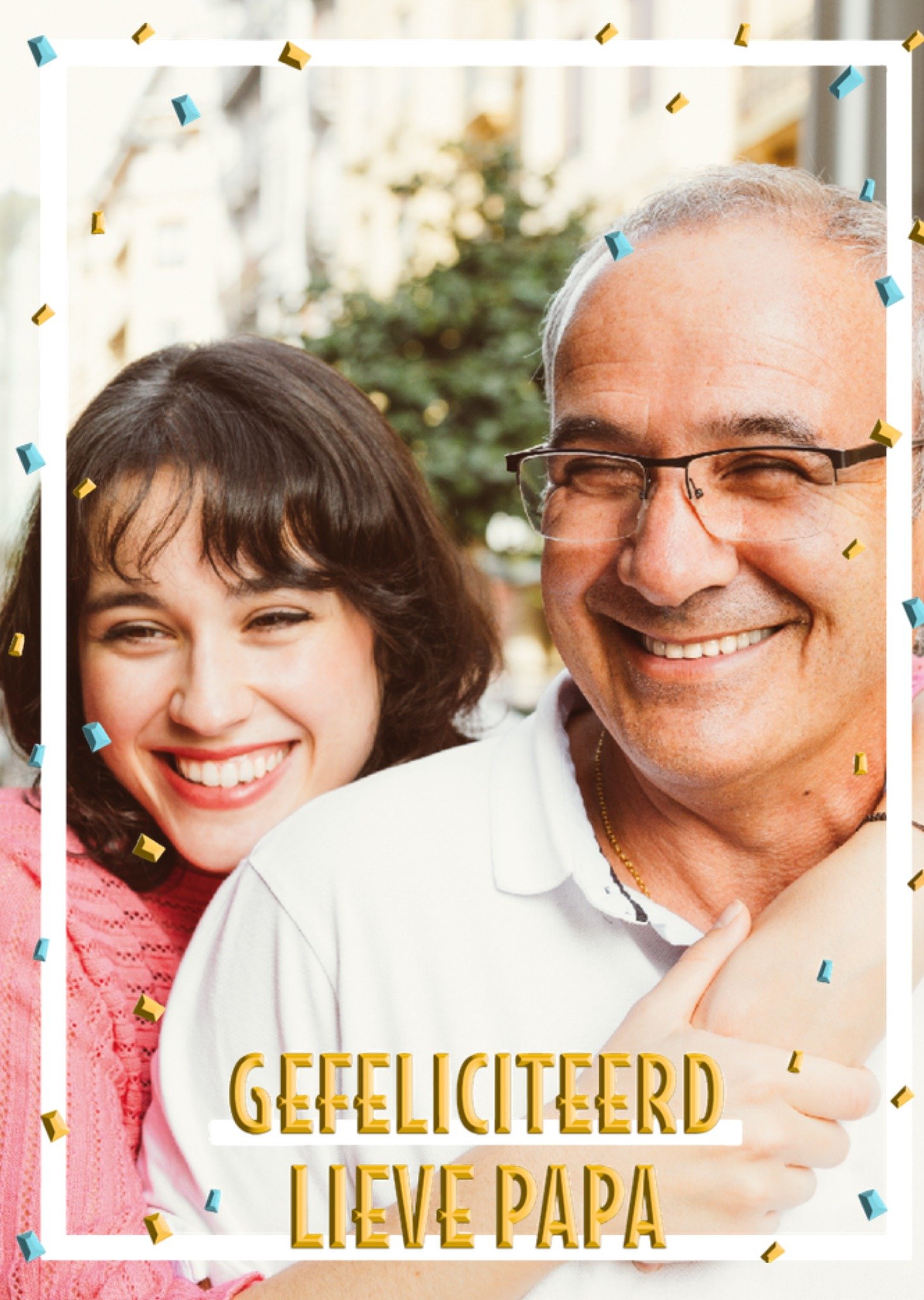 Greetz Verjaardagskaart Gefeliciteerd Lieve Papa Met foto Standard Card