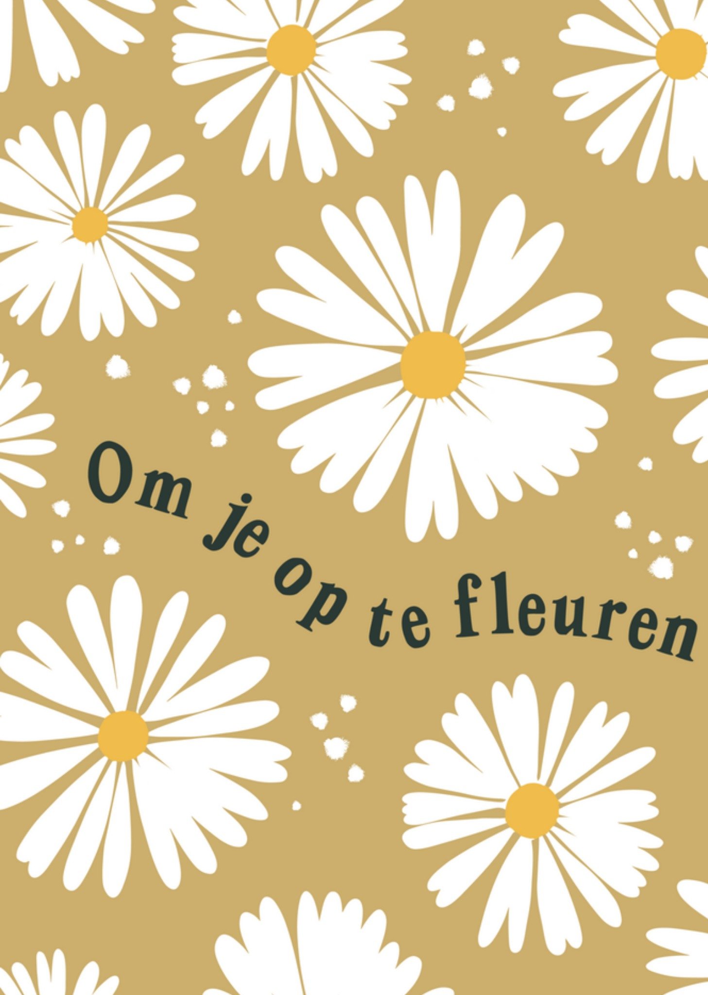 Denken aan kaart madeliefjes Greetz