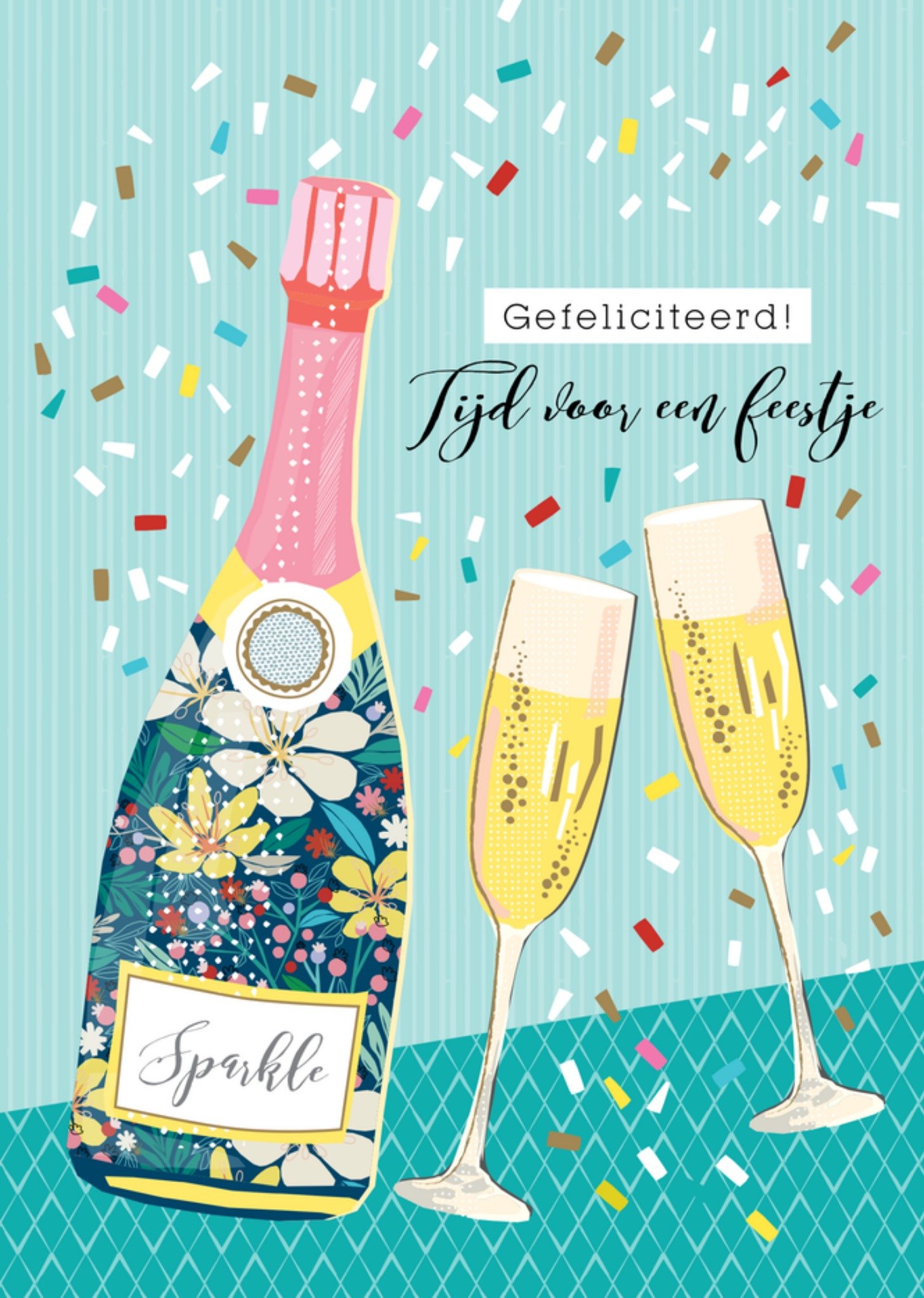 Felicitatiekaart Gefeliciteerd Tijd Voor Een Feestje Kaart TMS