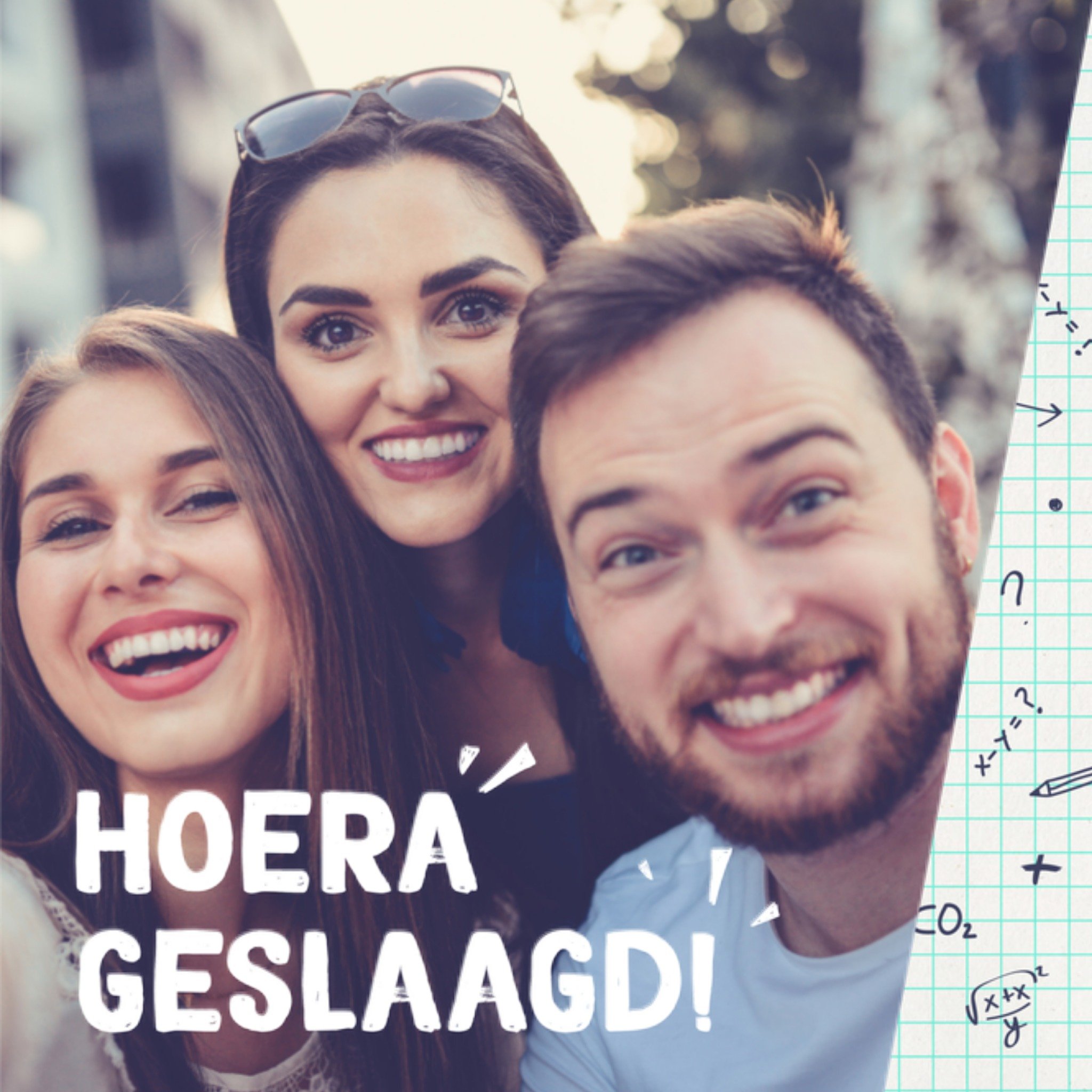 Greetz Examen Uitnodiging Foto Vierkant