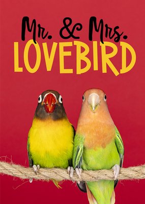 Catchy Images | Huwelijkskaart | Mr & mrs lovebird