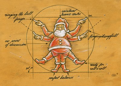 Stan Groenland | Kerstkaart | Kerstman 