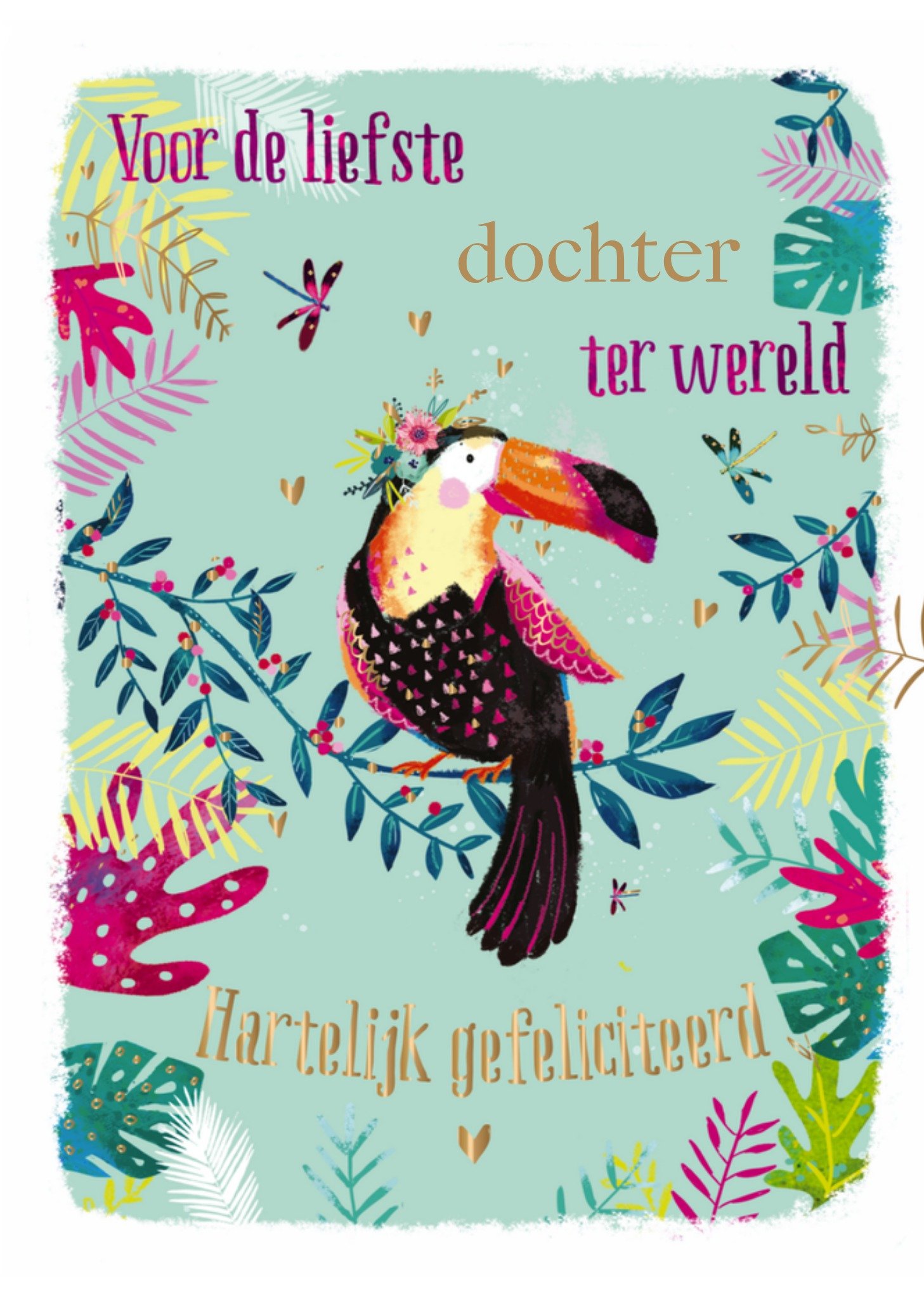 Verjaardagskaart dochter vogel Kaart Ling Design