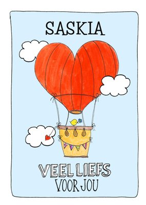 Sandysign | Zomaar kaart | Veel Liefs Voor Jou | Aanpasbaar tekst