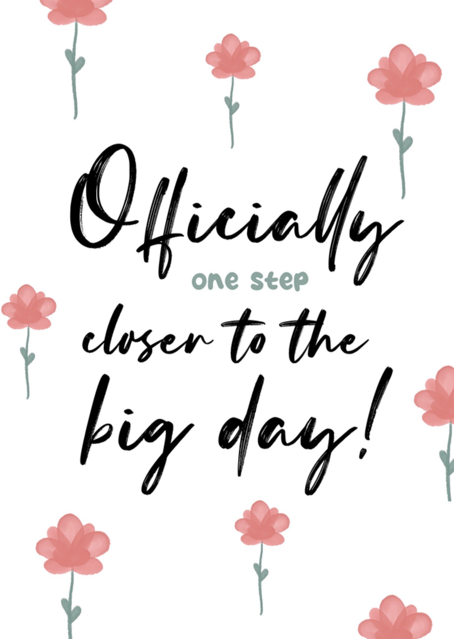 Huwelijkskaart Officially one step closer Greetz