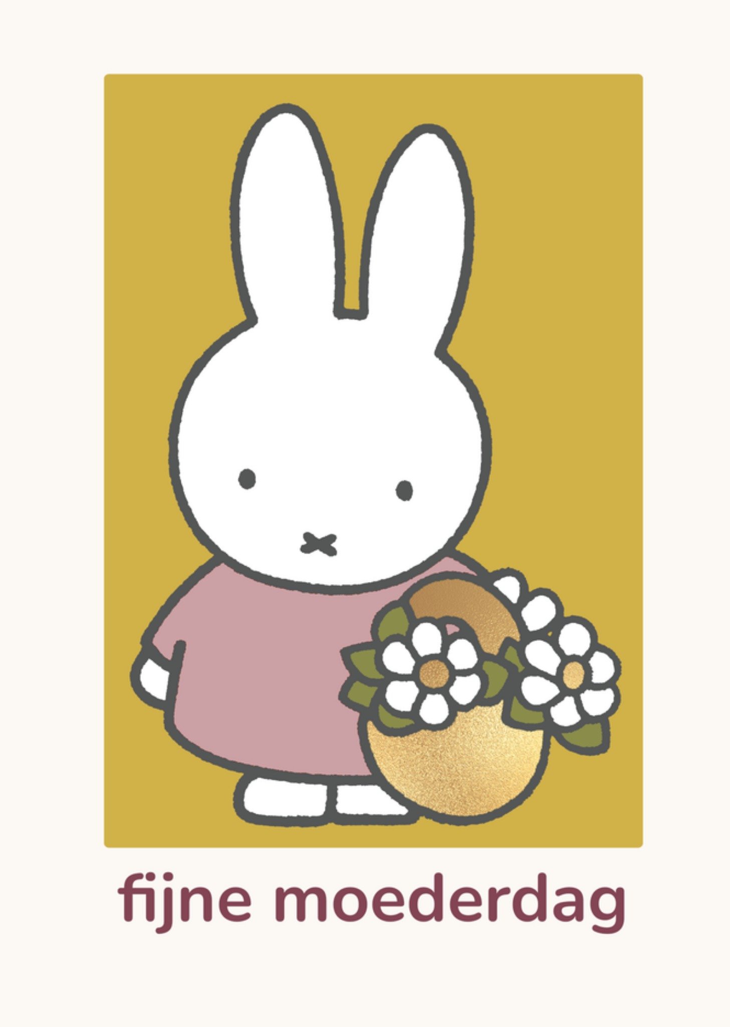 Miffy Moederdagkaart Fijne Moederdag Nijntje