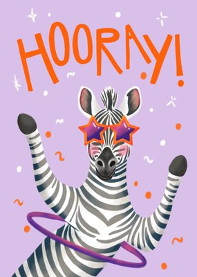 Aniet Illustration | Verjaardagskaart | Hooray | Geïllustreerde Zebra