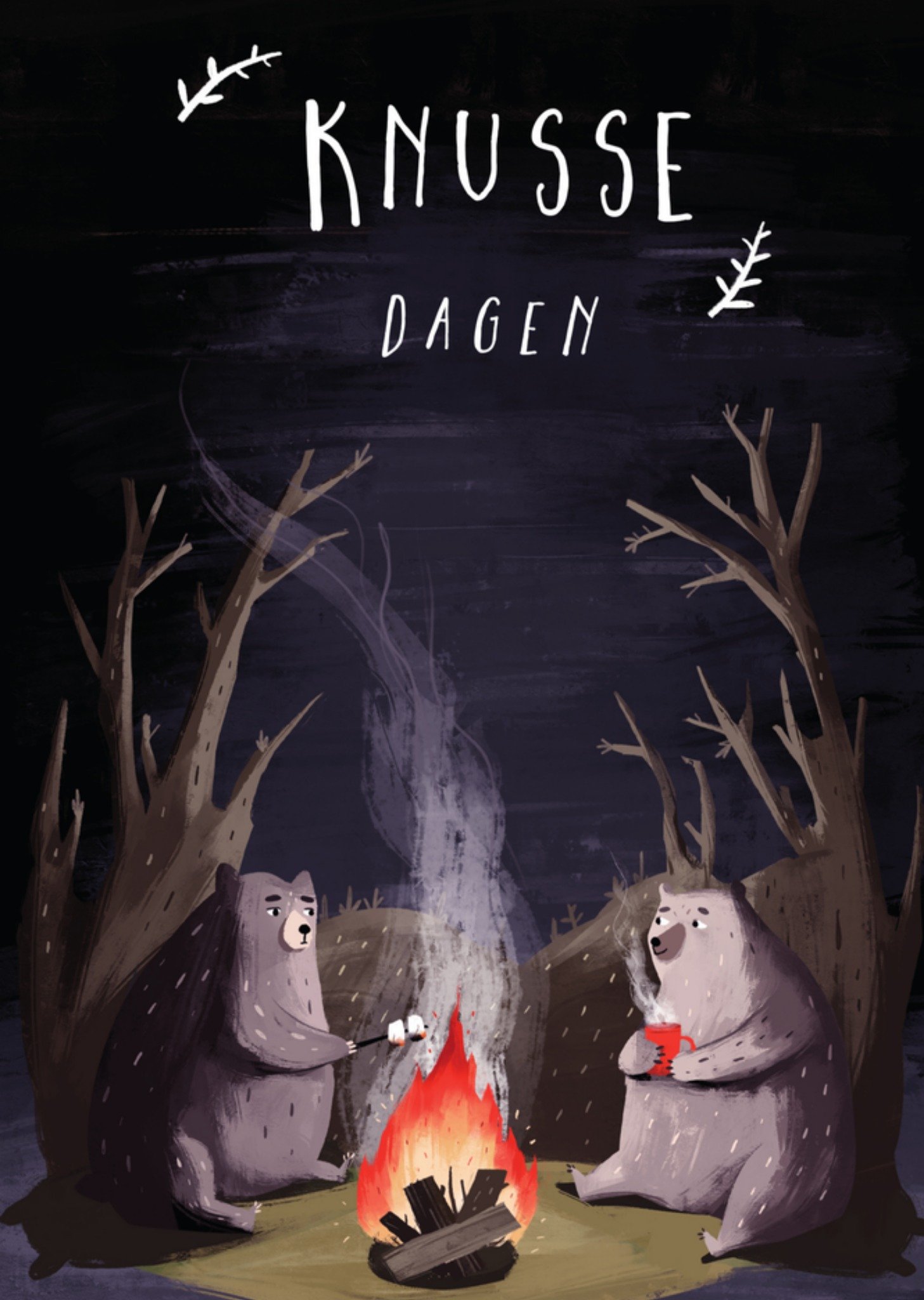 Verjaardag Beer Kampvuur Greetz