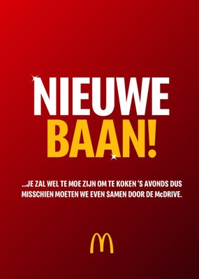 McDonalds | Partnership | Nieuwe baan kaart | Nieuwe baan
