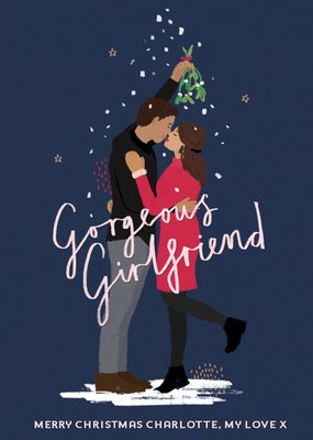 Greetz | Kerstkaart | Vriendin | Mistletoe
