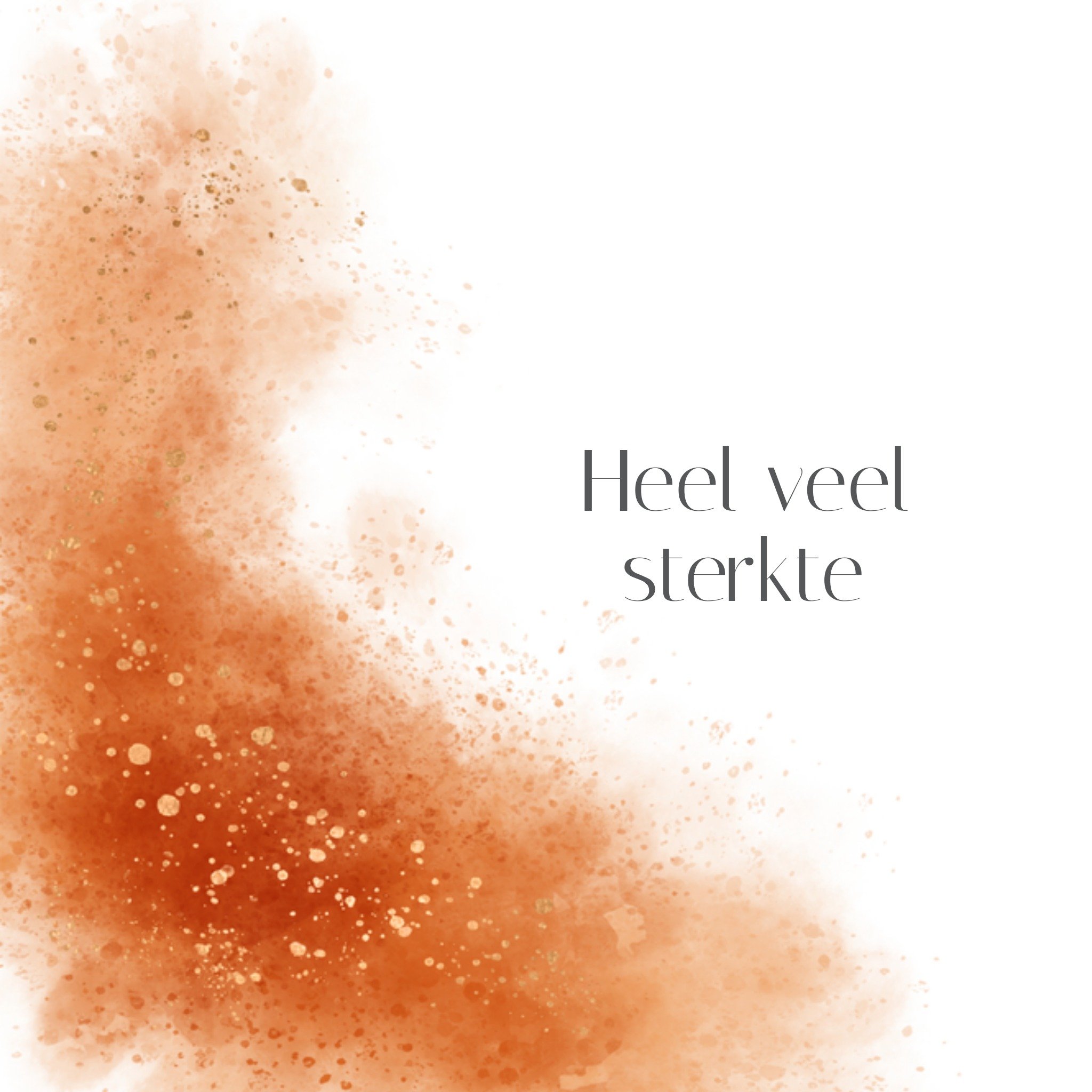 Greetz Sterkte kaart heel veel sterkte Vierkant