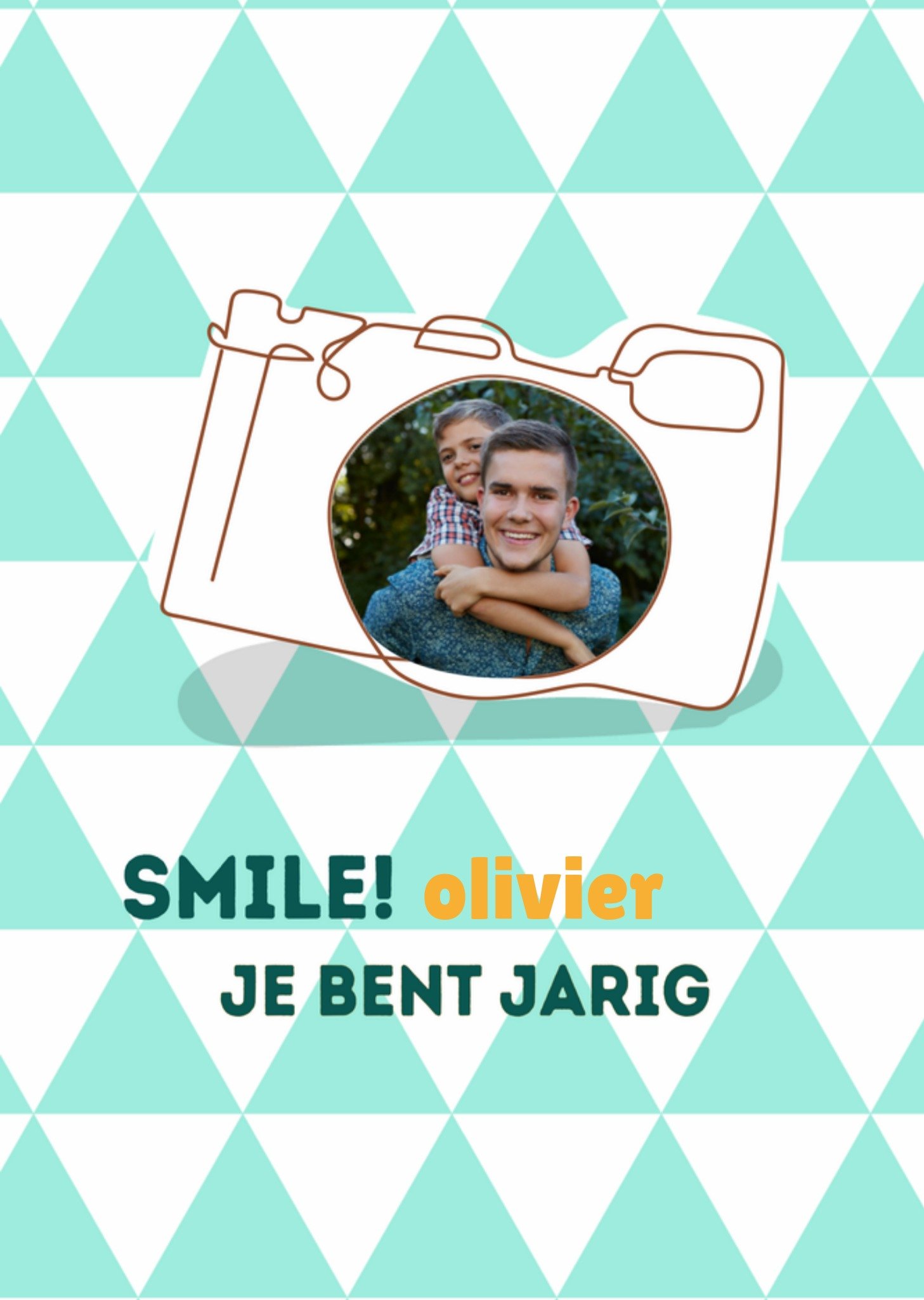 Verjaardagskaart Tiener Smile! Kaart Paperclip
