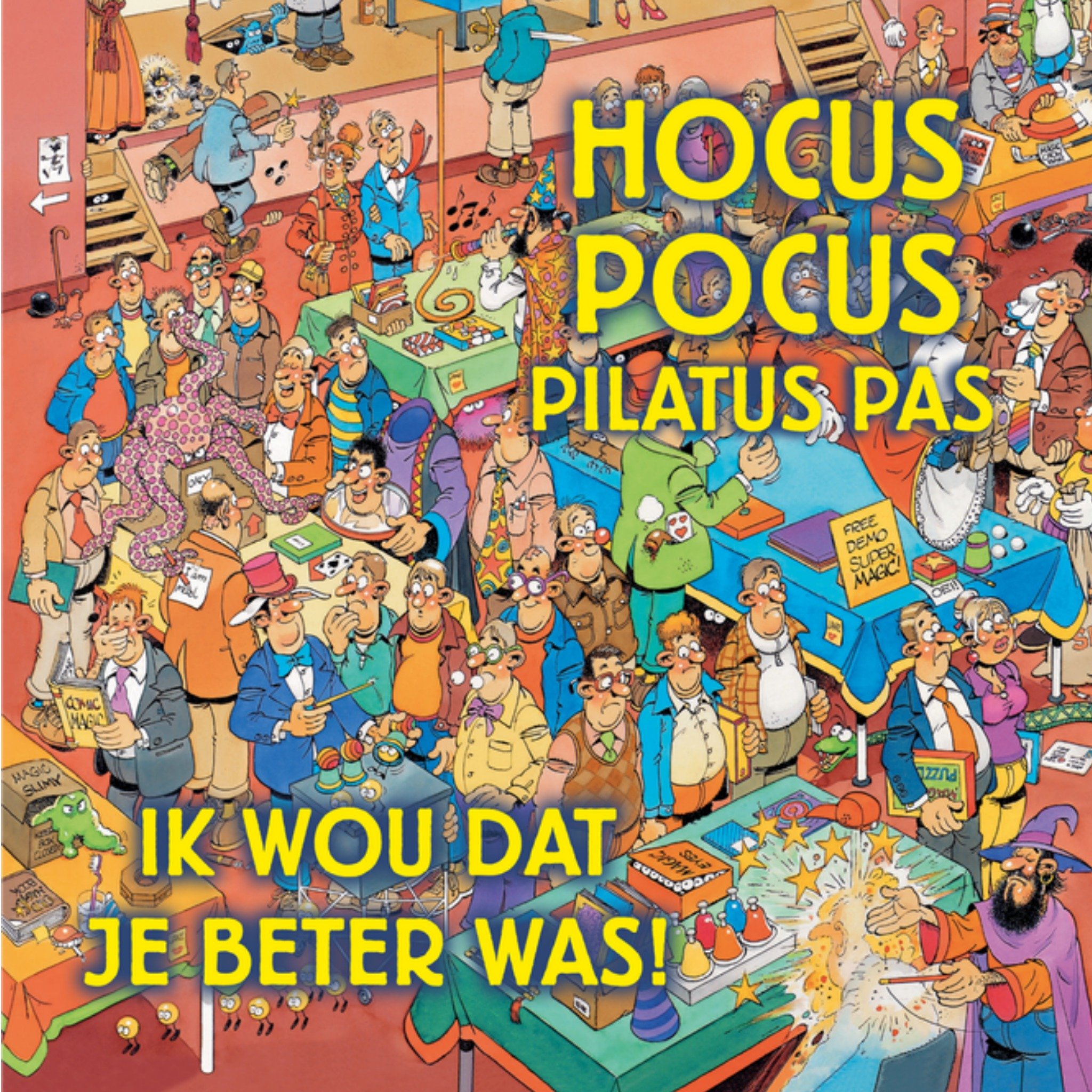 Beterschapskaart Hocus Pocus Vierkante Kaart Jan van Haasteren